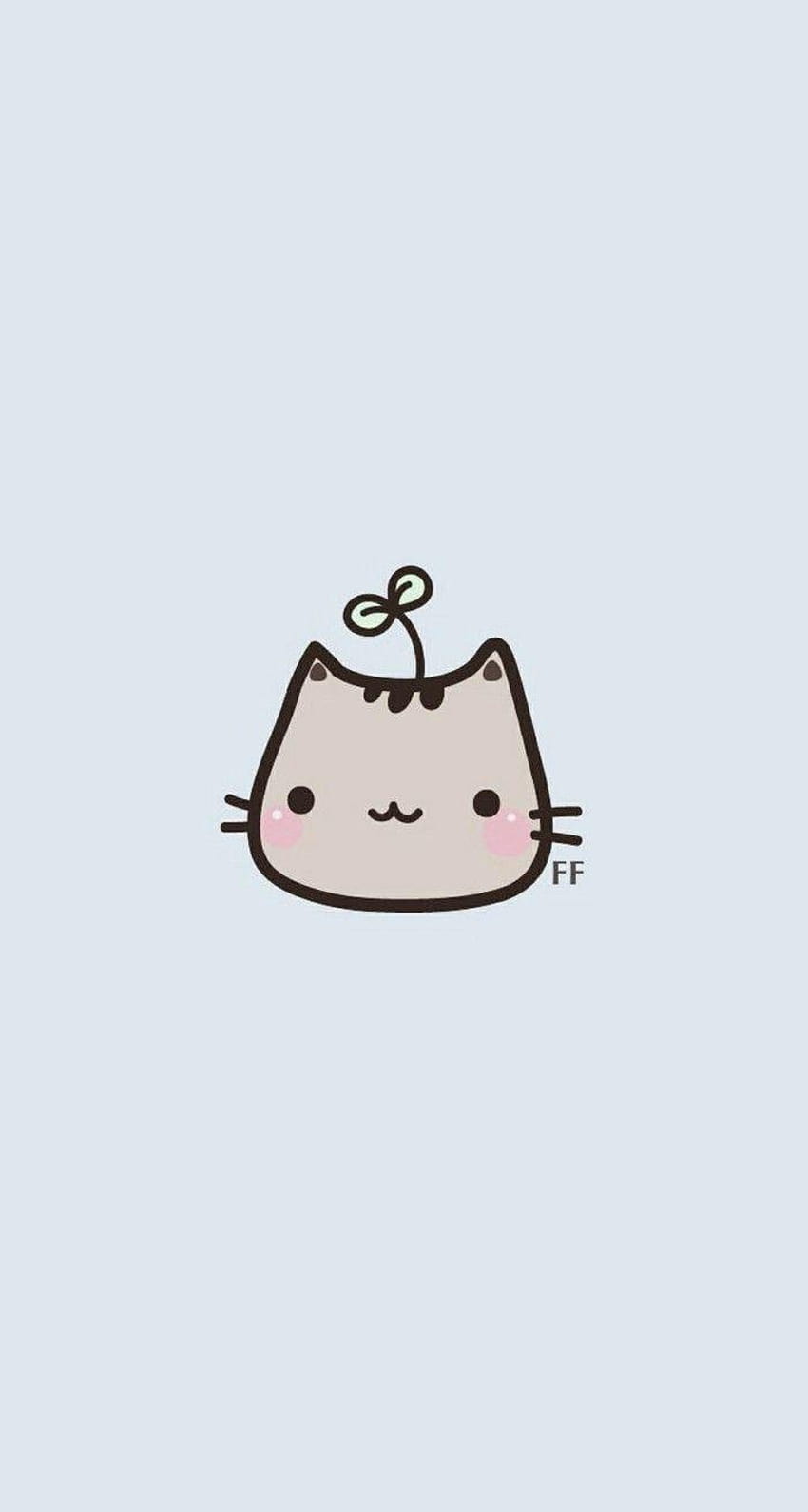 Cute Korean Cat, korea anime iphone HD phone wallpaper