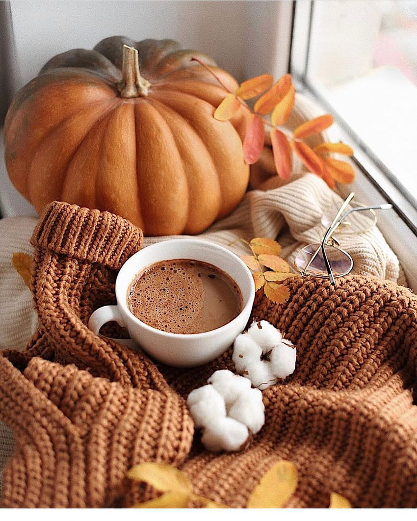 Olena ☕️, autumn hot chocolate HD phone wallpaper