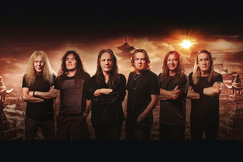 Iron Maiden обявяват нов двоен албум „Senjutsu“, група Iron Maiden HD тапет