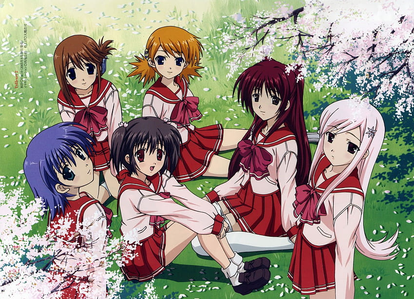 To Heart Anime 2000x1444, anime girls school group HD wallpaper
