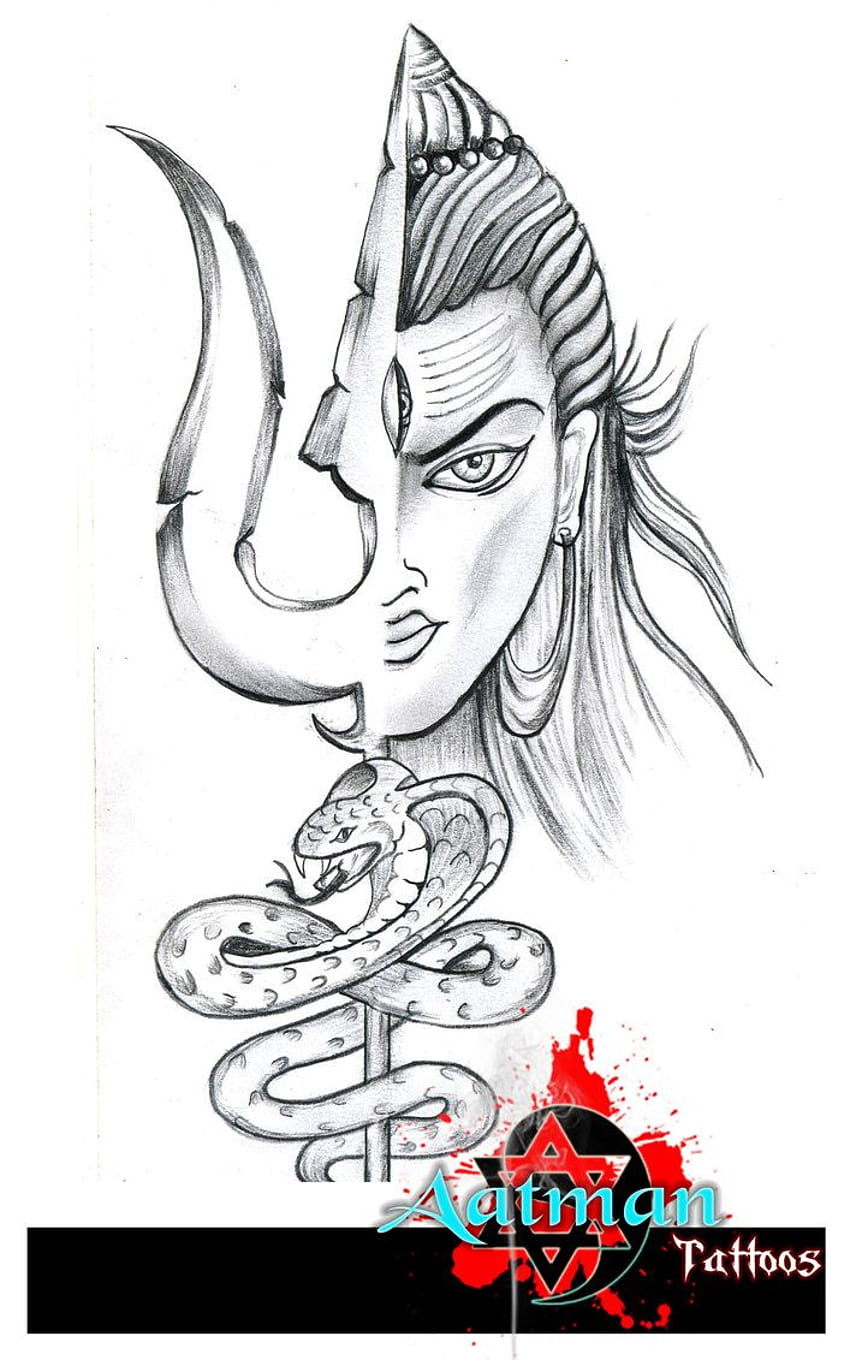 Trishul Snake And Shiv Third Eye tattoos HD phone wallpaper | Pxfuel