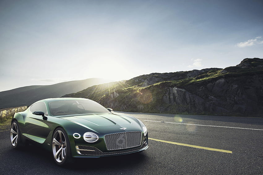 Bentley EXP 10, SPEED 6, luksusowy samochód, coupe, hybryda, zielony, niestandardowe samochody sportowe Tapeta HD