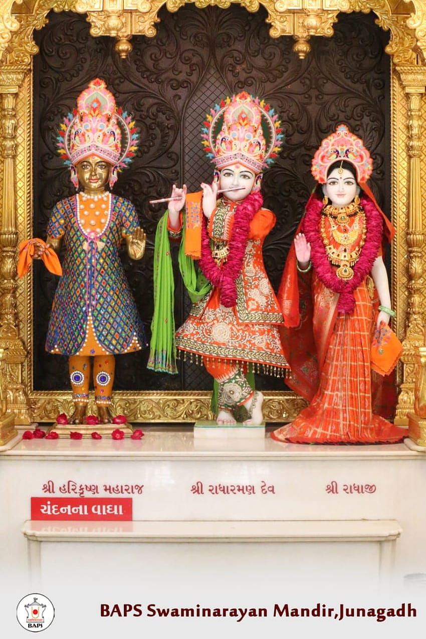 Darshan Smruti, BAPS, Swaminarayan, Temple, Mandir, Daily Darshan, Junagadh  Mandir,Junagadh Temple HD phone wallpaper | Pxfuel