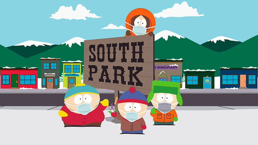 57933 South Park , Stan Marsh, Kenny McCormick, Kyle Broflovski, Eric Cartman HD wallpaper