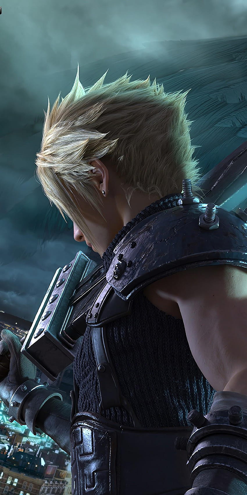 Final Fantasy 7 Remake Cloud Strife Sephiroth, android final fantasy HD тапет за телефон