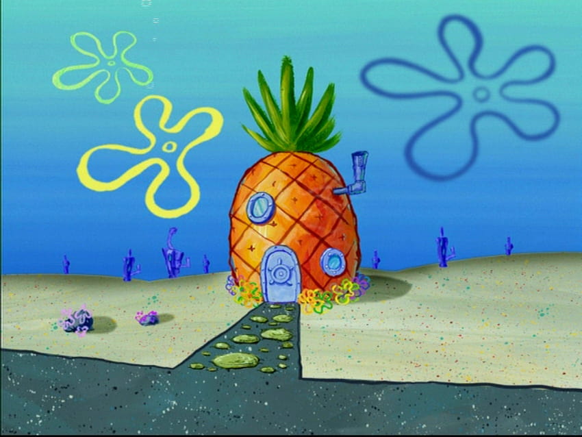 Ananashaus, Spongebob-Ananas HD-Hintergrundbild