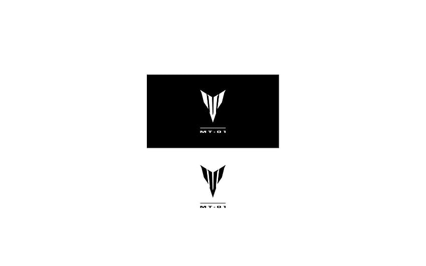 Yamaha, logo, black, white, yamaha mt logo HD wallpaper