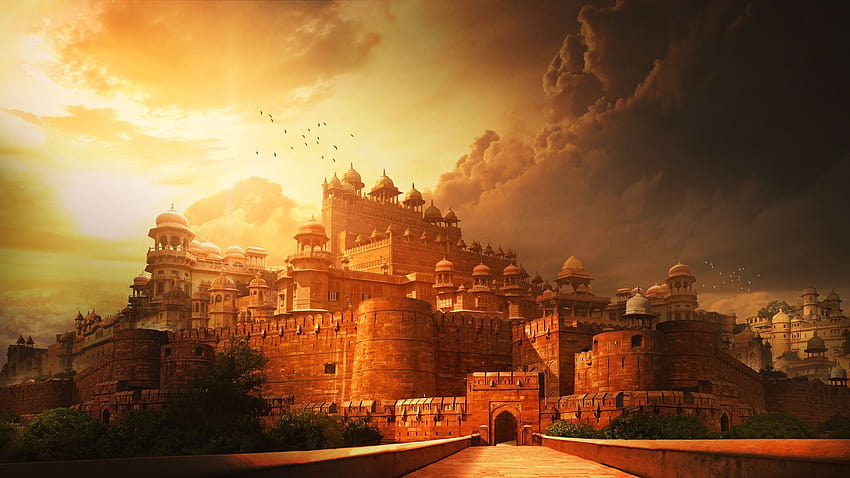 Indischer Palast HD-Hintergrundbild