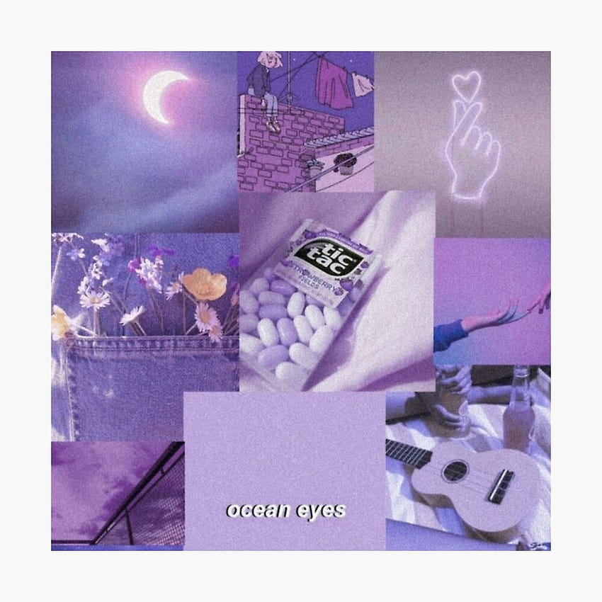 Y light purple aesthetic collage, light purple collage HD phone ...