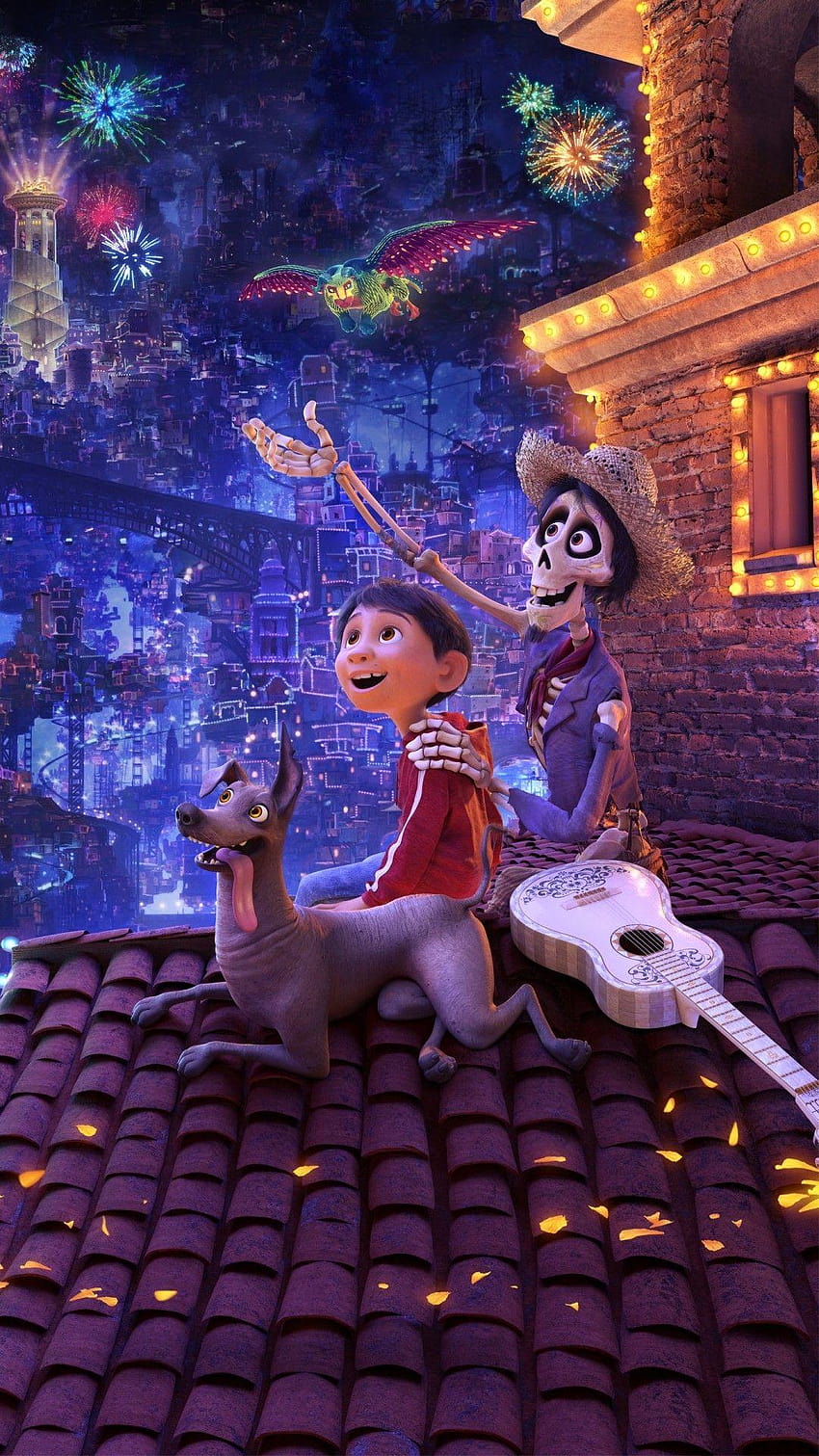 Coco Miguel Dante, telepon Pixar oleh msband3, coco pixar wallpaper ponsel HD