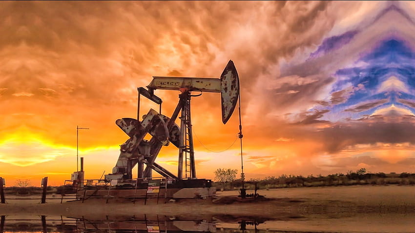 Oilfield, oil field HD wallpaper