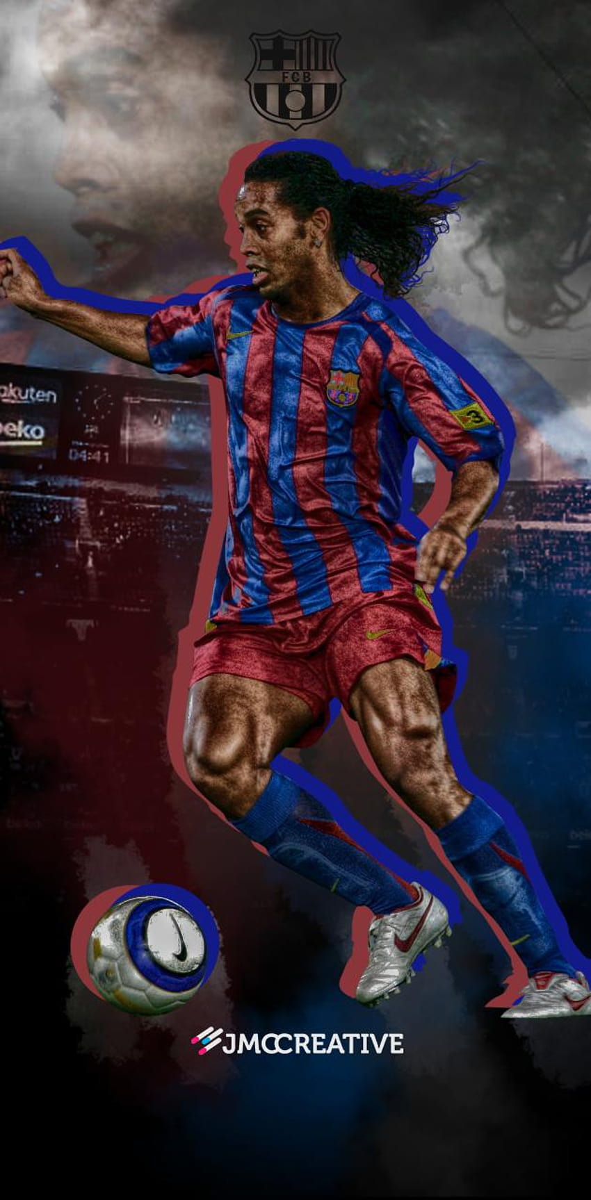 Ronaldinho autorstwa JmcCreative, ronaldinho barcelona Tapeta na telefon HD