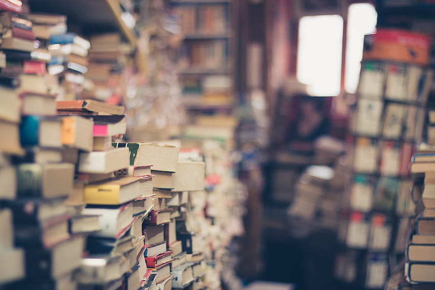 Stack Of Books Stock, a bunch of books HD wallpaper