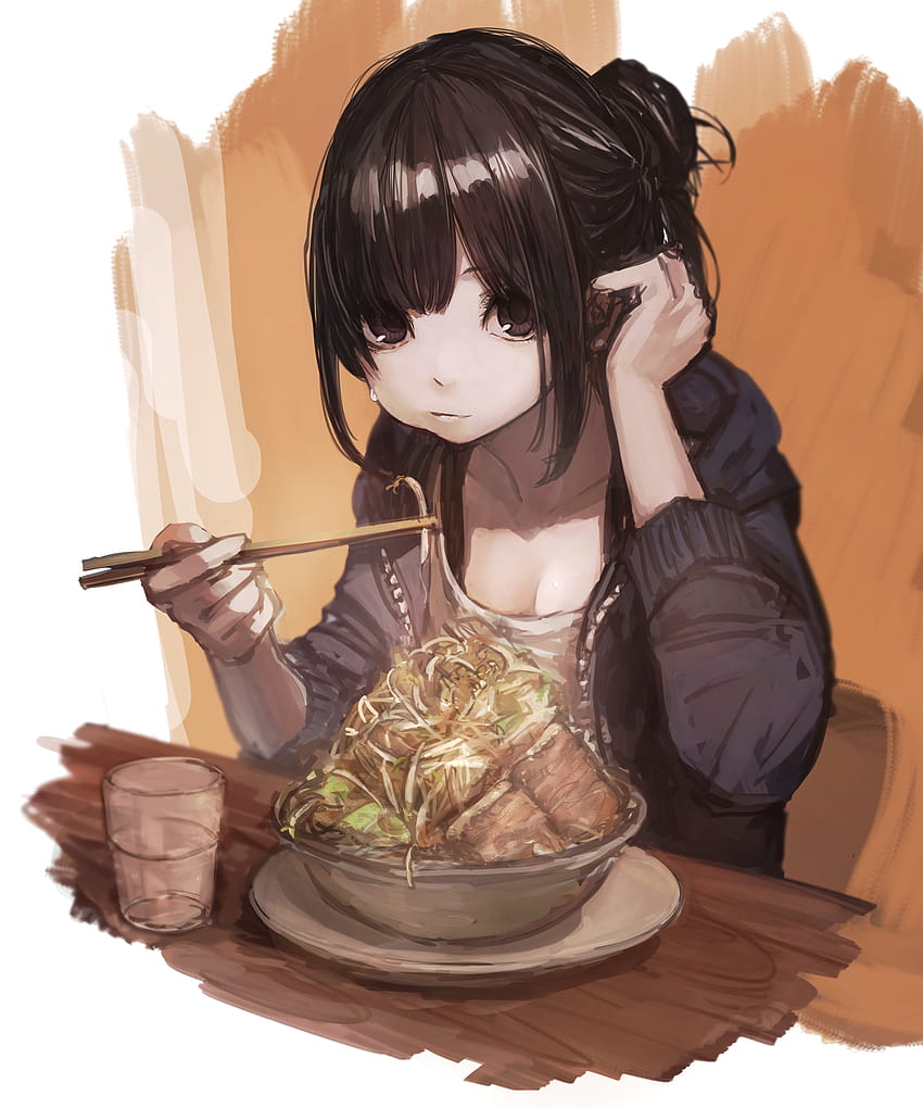 Annie eating Ramen by MentosAbi on DeviantArt