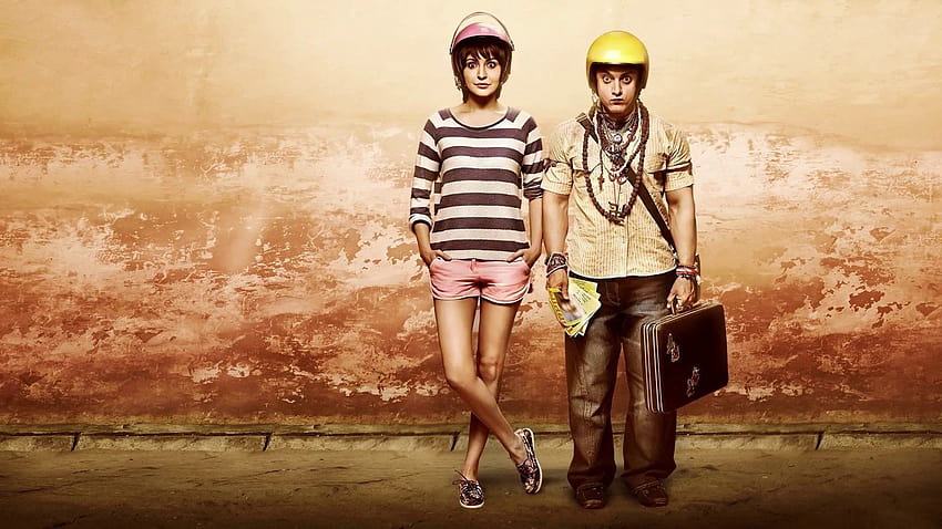 Anushka Sharma i Aamir Khan w filmie PK, film Tapeta HD