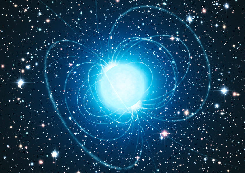 Artist's Impression Of The Magnetar In The Extraordinary Star Cluster ...