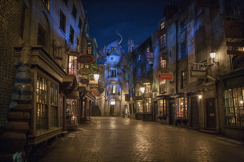 Diagon Yolu: Orlando'nun Harry Potter'ın Büyücü Dünyası HD duvar kağıdı