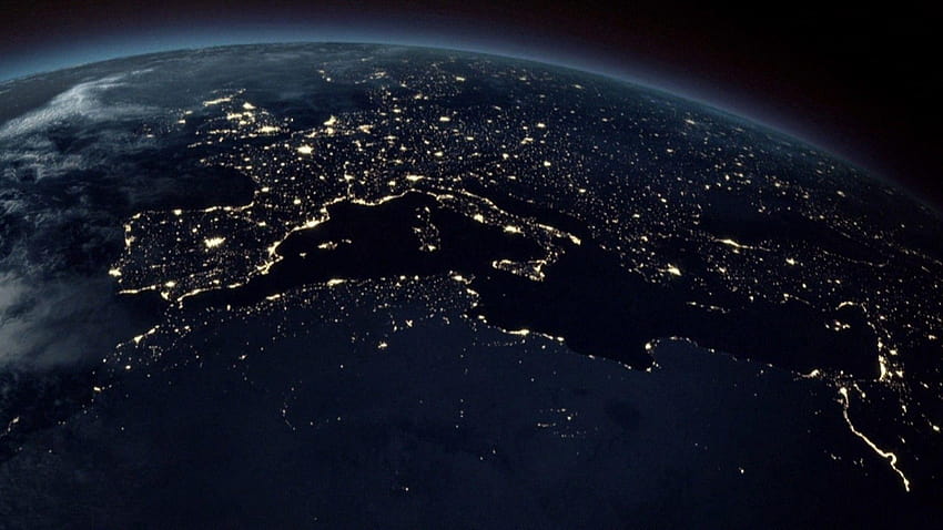 Bumi Di Malam Hari Dari Luar Angkasa Wallpaper HD