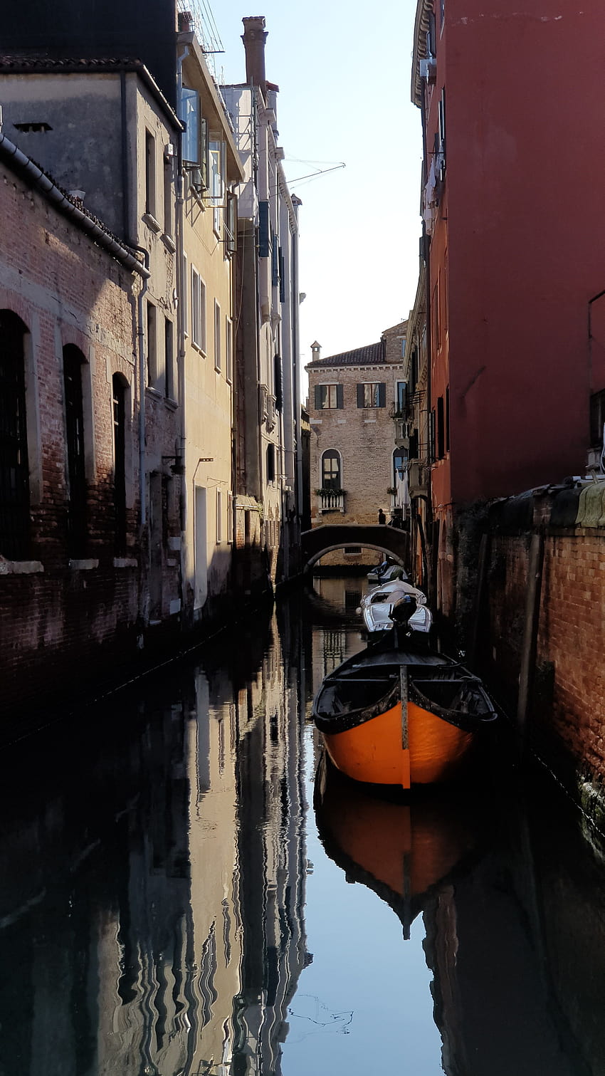 orange and black canoe boat – Water, canoe in spring HD phone wallpaper