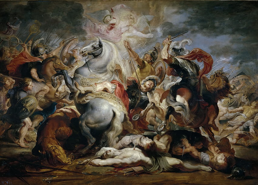 Pieter Paul Rubens Caballos Historia de Decius Musa 3976x2864 fondo de pantalla
