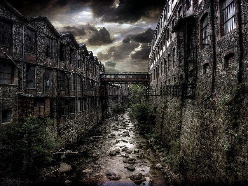 Abandoned City, lost places HD wallpaper