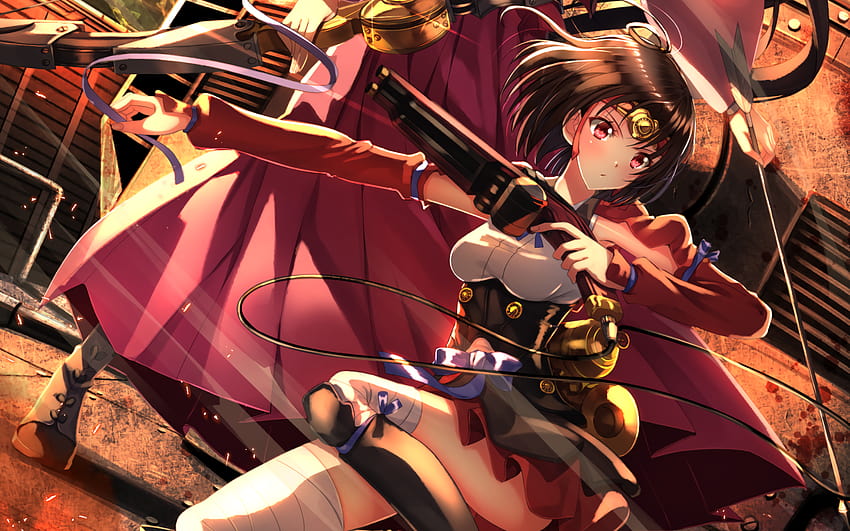 Wallpaper portrait, anime, art, Koutetsujou no Kabaneri, Cabanero