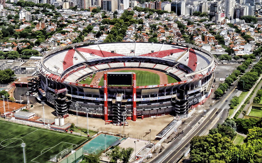 리버 플레이트 스타디움, 조감도, Estadio Monumental Antonio Vespucio Liberti, El Monumental, Estadio Monumental de Nunez, Buenos Aires, 아르헨티나, 해상도 2880x1800의 아르헨티나 경기장. 고품질 HD 월페이퍼