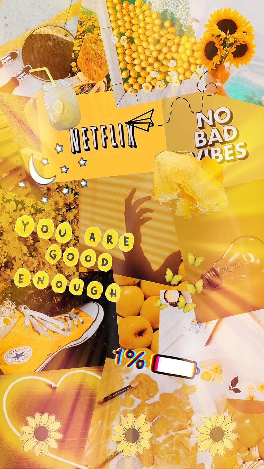 Yellow Aesthetic Rose, yellow aesthetic collage HD phone wallpaper | Pxfuel