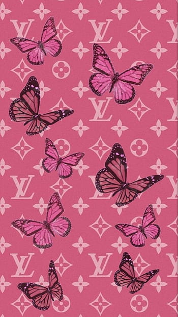 wallpaper pink lv