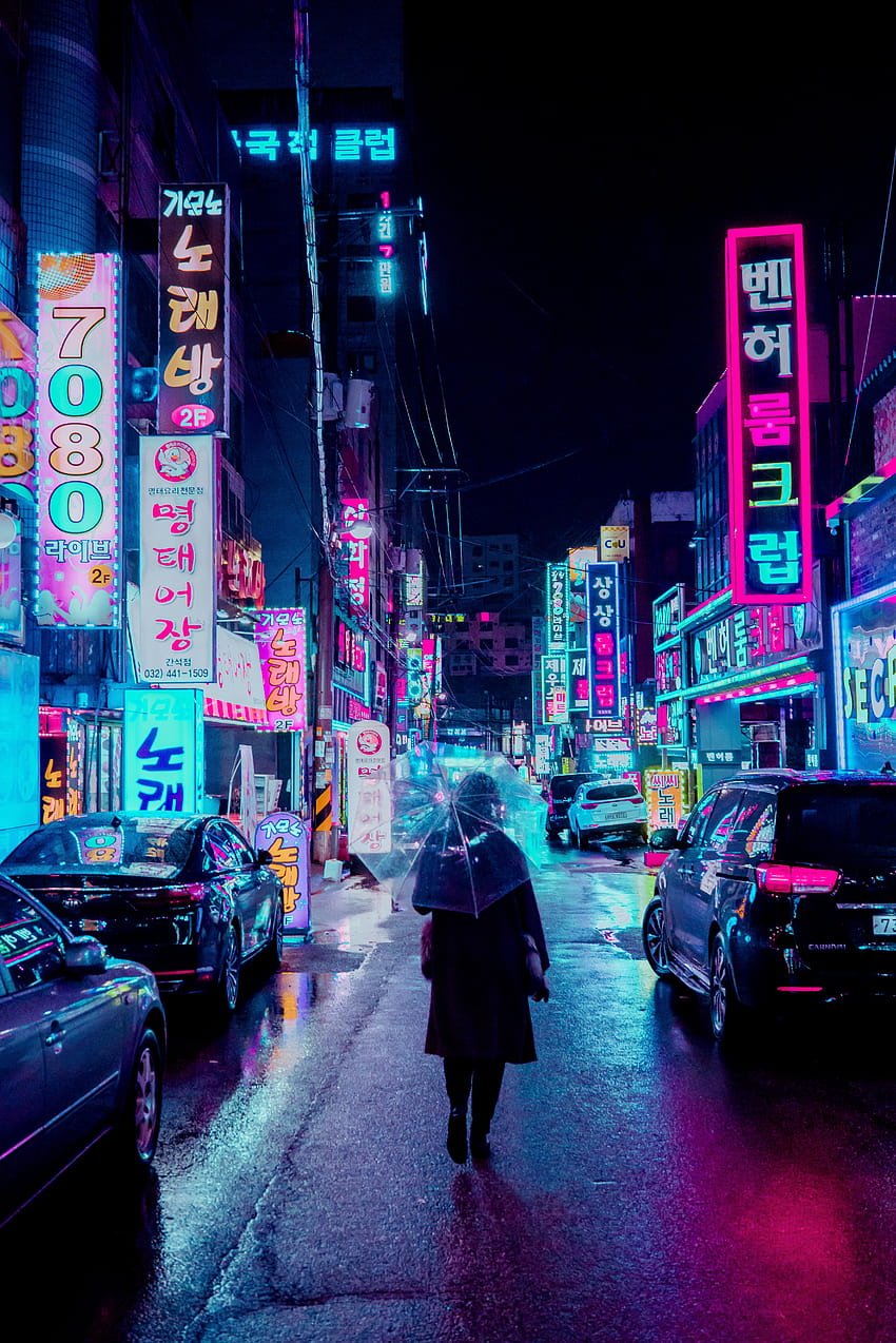 Neon Lights in Seoul, neon mobile HD phone wallpaper | Pxfuel