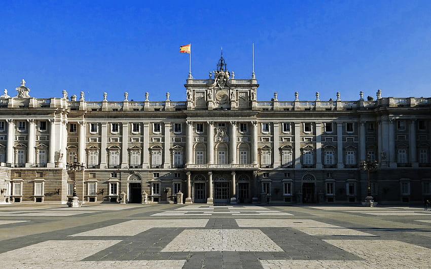 Istana Kerajaan Spanyol Madrid dan latar belakangnya Wallpaper HD