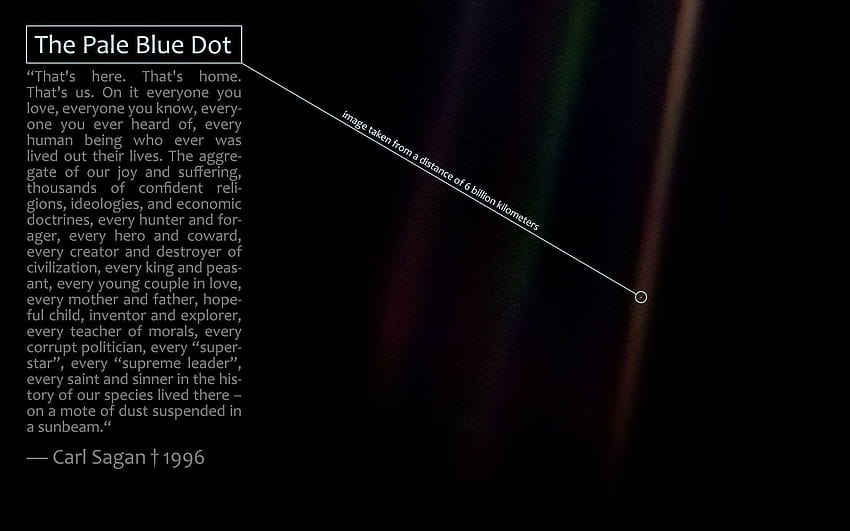 The Pale Blue Dot HD wallpaper