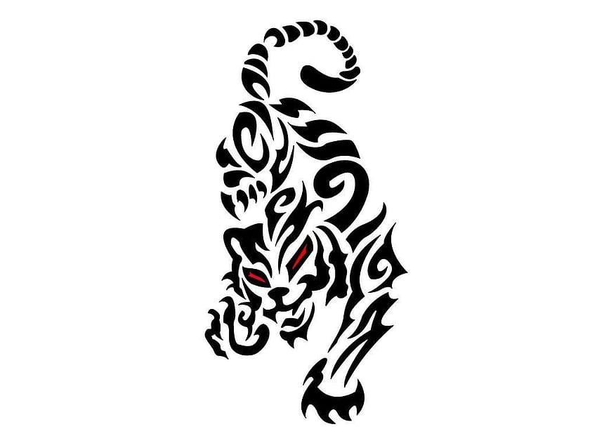 Designs Real Tribal Tiger Tattoo Downl em Fine Tribal papel de parede HD
