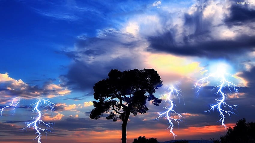 Lightning 30701, thunder HD wallpaper