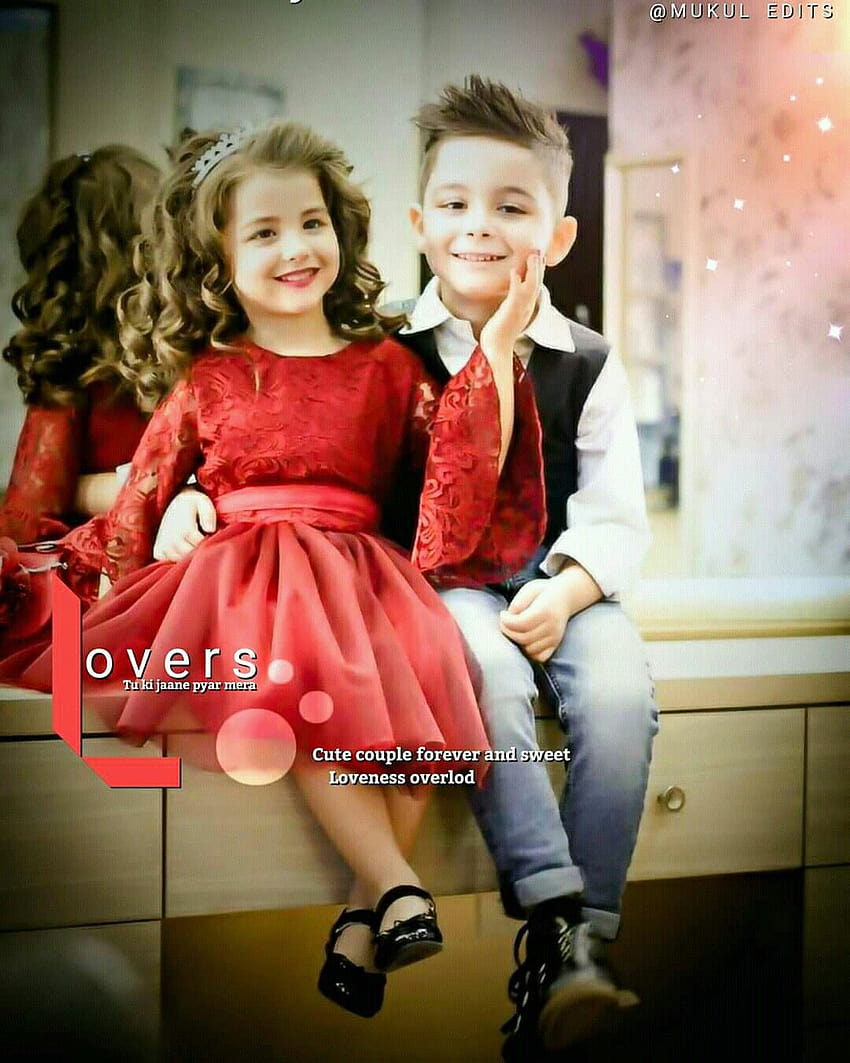 cute loving baby couple