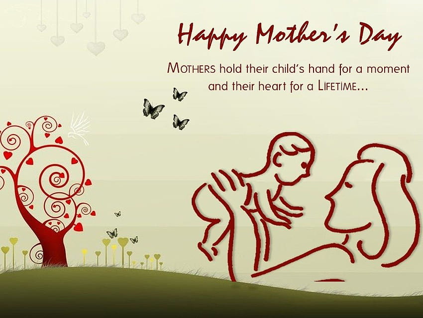 4 Mothers Day, cartoni animati per la festa della mamma Sfondo HD