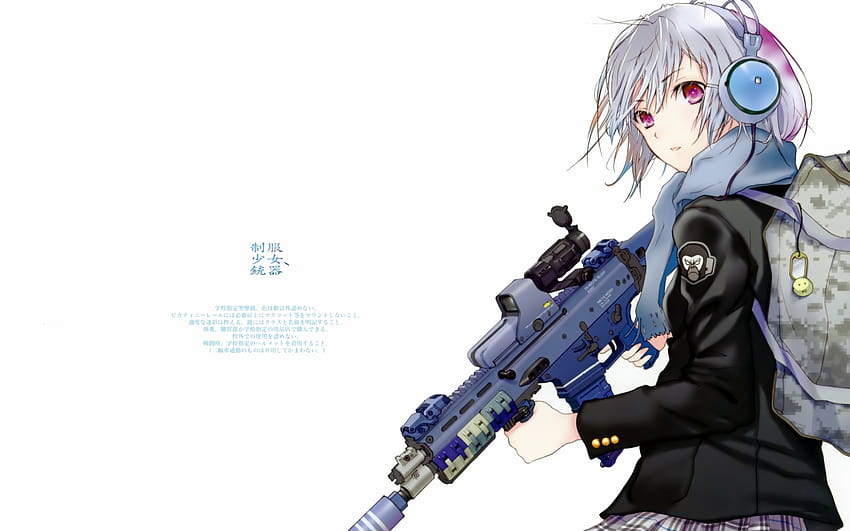 Anime sniper girl 797873 2880x1800px high def backgrounds [1920x1080] for your , Mobile & Tablet HD wallpaper