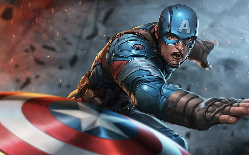 Captain America Shield Marvel Comics Marvel Cinematic Universe The Avengers, marvel cinematic universe avengers HD wallpaper