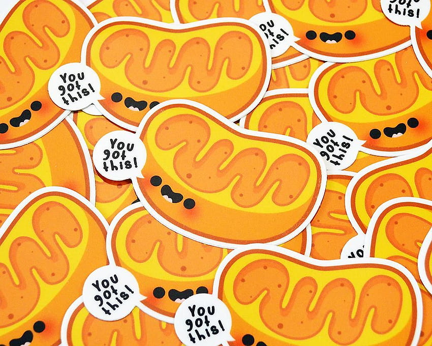 Motivational Mitochondria Vinyl Sticker HD wallpaper
