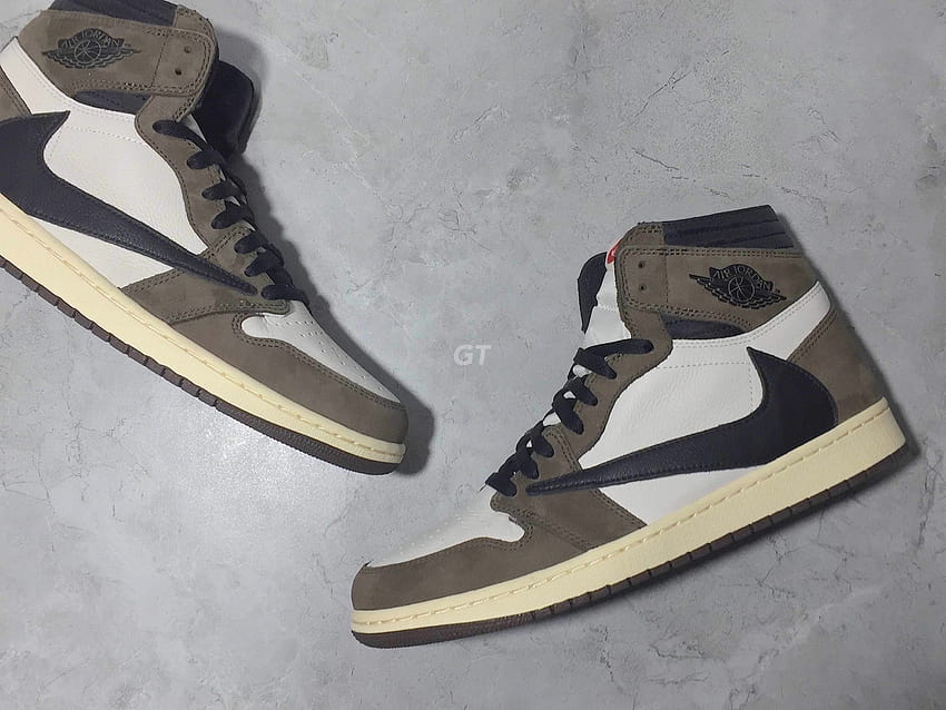 Travis Scott Air Jordan 1 from GT in store @Allkicks247 3月から、travis scott シューズ 高画質の壁紙