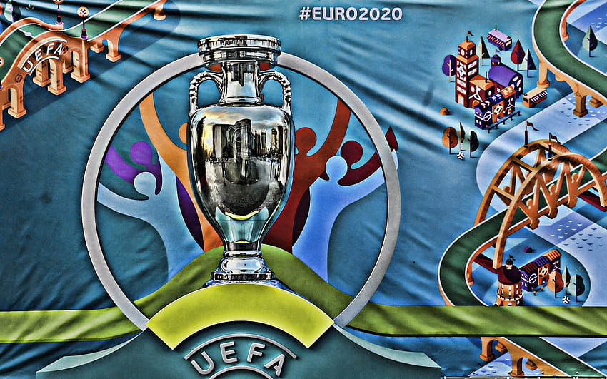 UEFA Euro 2020, award, silver cup, Euro 2020, football tournament, Europe, 2020 UEFA European Football Championship with resolution 2560x1600. High Quality HD wallpaper