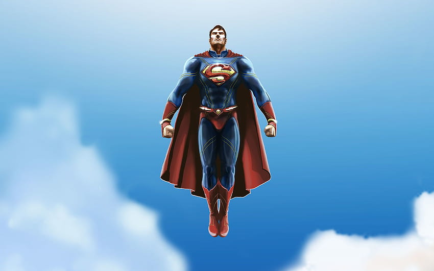7 Superman Flying, flying superhero HD wallpaper