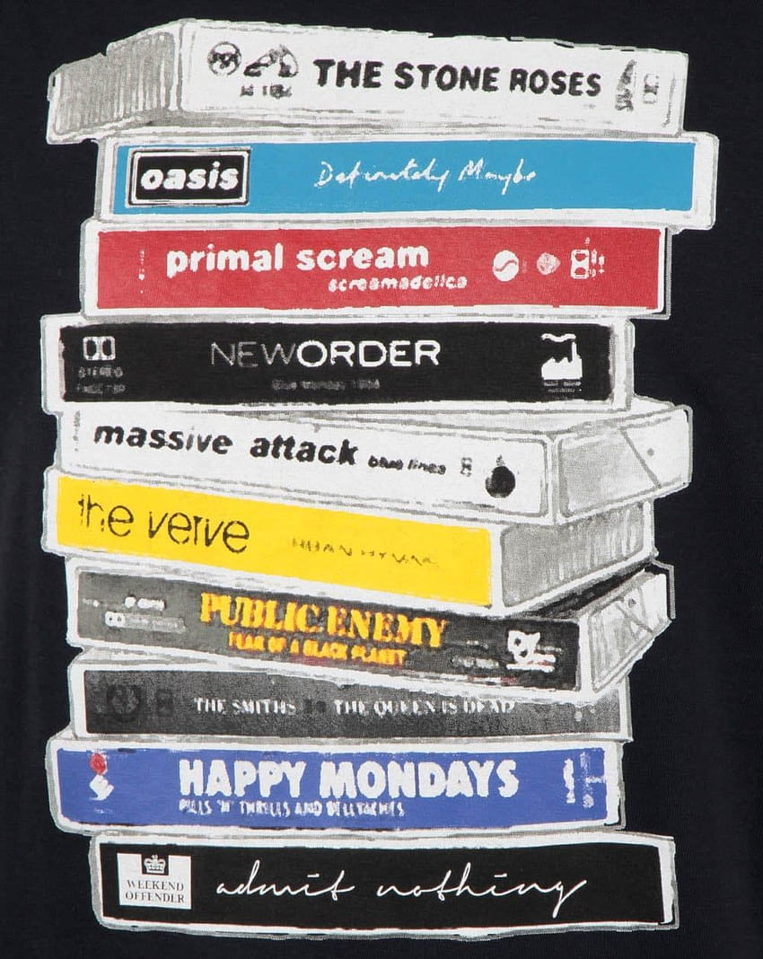 Weekend Offender 90s Highs T Shirt Navy HD phone wallpaper