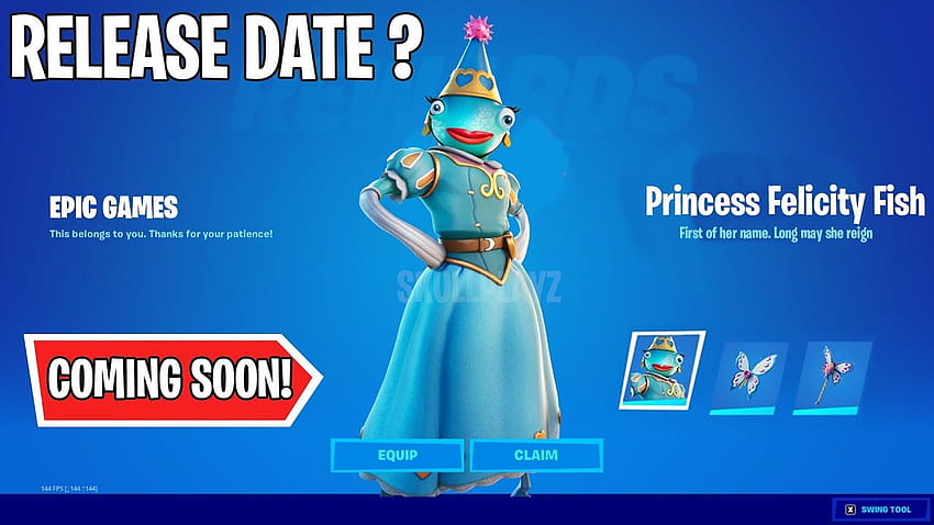 NEW* Princess Felicity Fish Skin Release date ?! How to get the new Princess fish stick in Fortnite HD wallpaper