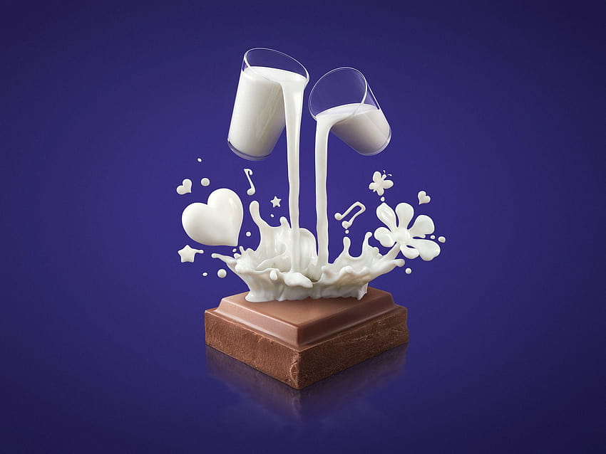 ArtStation, leite de leite cadbury papel de parede HD