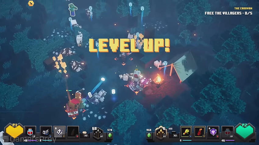 MineCon 2019: Neues Gameplay-Material von 'Minecraft Dungeons HD-Hintergrundbild