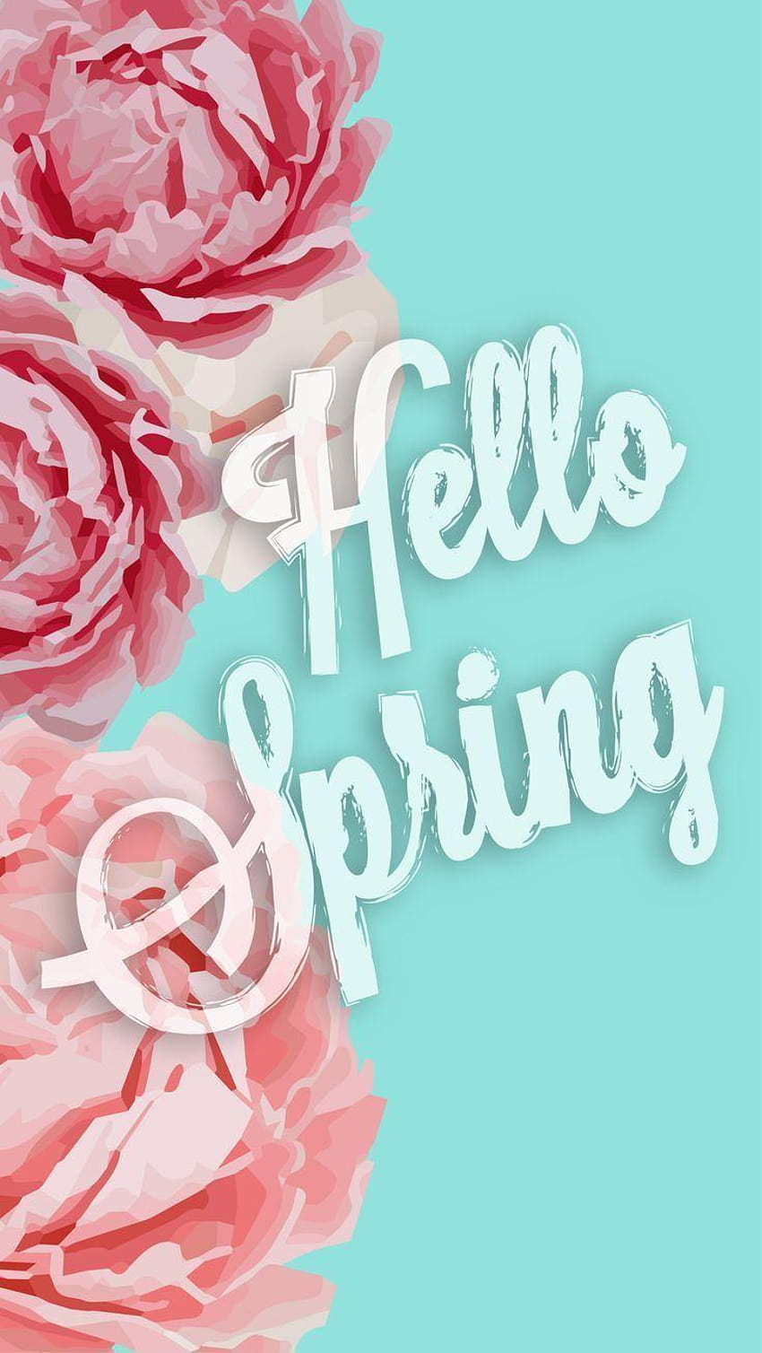 Hallo Frühling, der Frühling beginnt HD-Handy-Hintergrundbild
