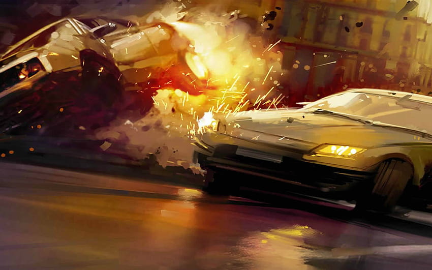Cars Game Cars Accident Juegos de PC [1920x1200] para su, móvil y tableta, explosión de autos fondo de pantalla