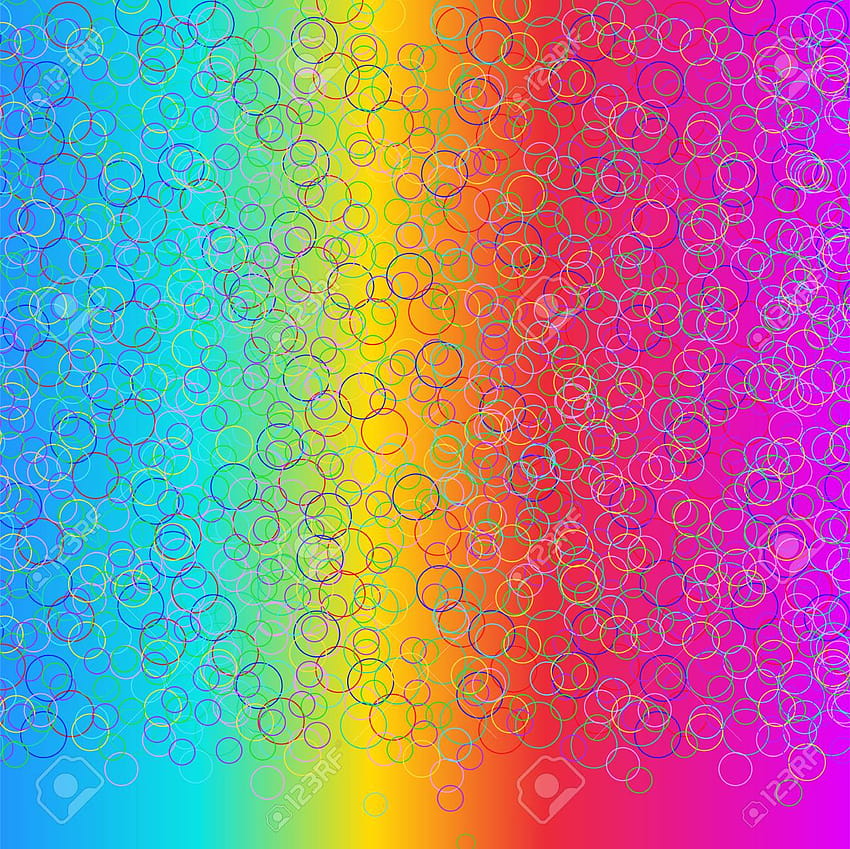 泡効果 泡 パーティー 背景 虹、楽しい 高画質の壁紙