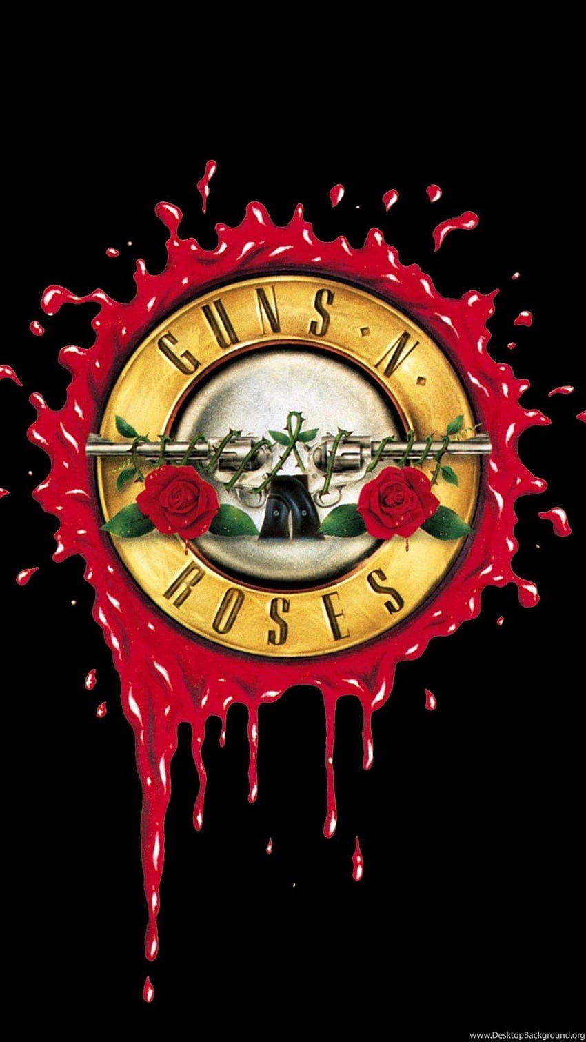 Guns N Roses-Logo Fantastische vollständige Hintergründe HD-Handy-Hintergrundbild